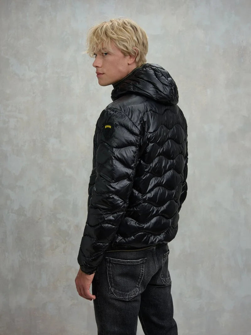 Piumino ad onde Wave nero