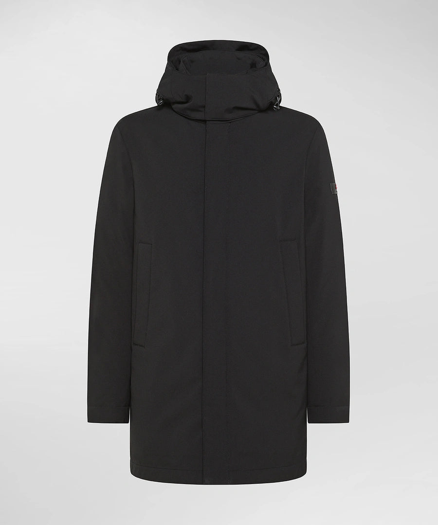 Trench Liscio In Nylon Stretch KRUGER Nero