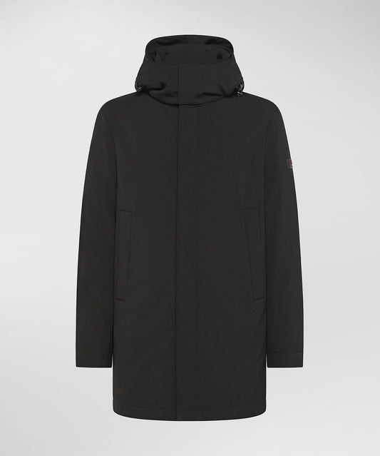 Trench Liscio In Nylon Stretch KRUGER Nero