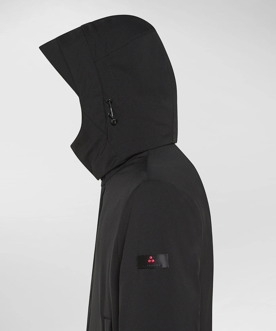 Trench Liscio In Nylon Stretch KRUGER Nero