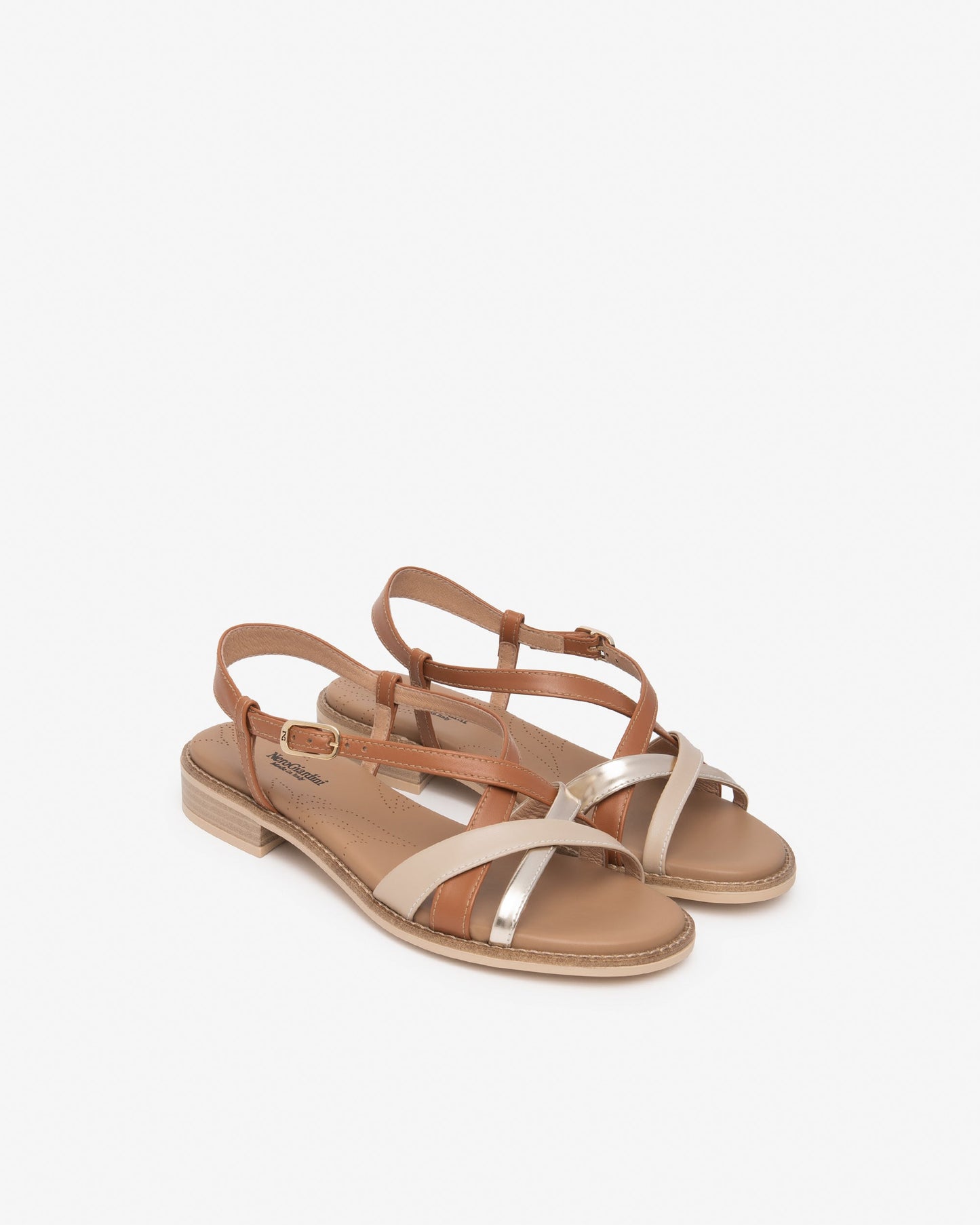 Sandali in pelle Lino E615890D T.2,5cm