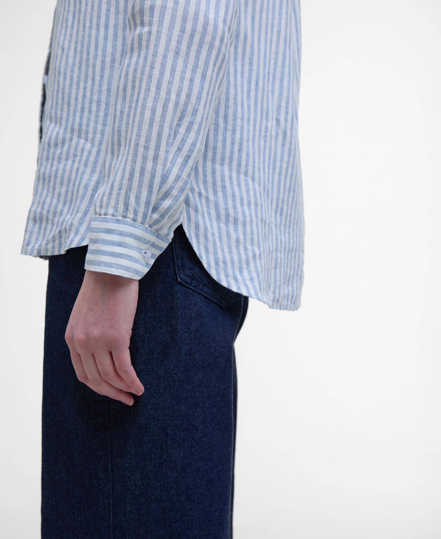 Camicia a maniche lunghe Marine dalla vestibilità comoda Chambray Stripe