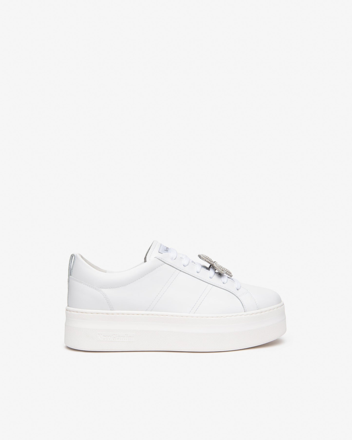 Sneakers in pelle Bianco E615311D