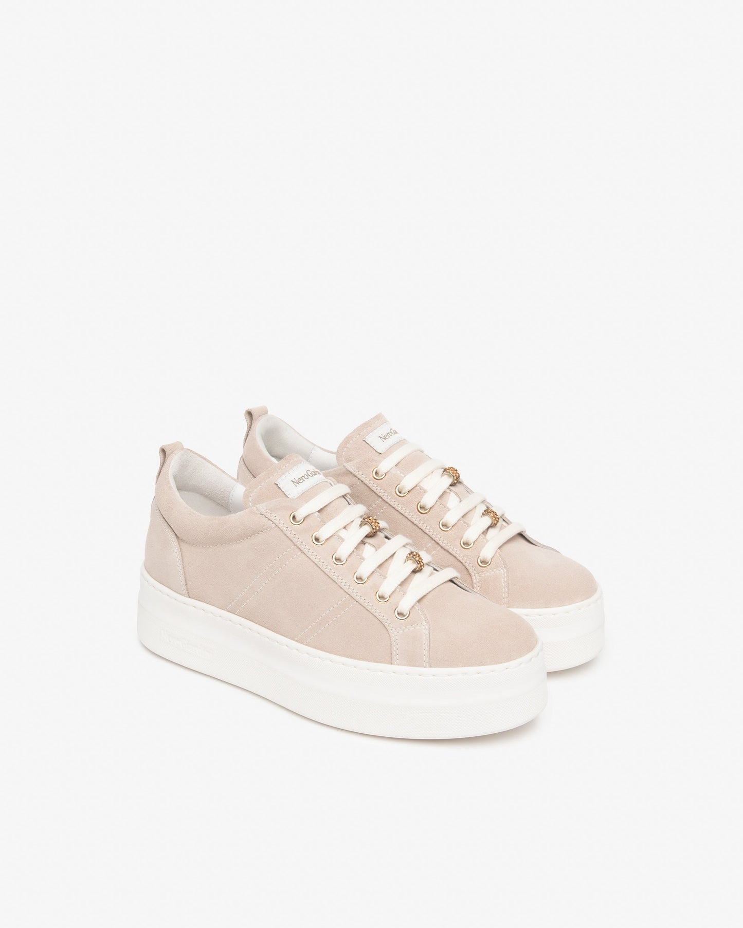 Sneakers in camoscio Beige E615310D