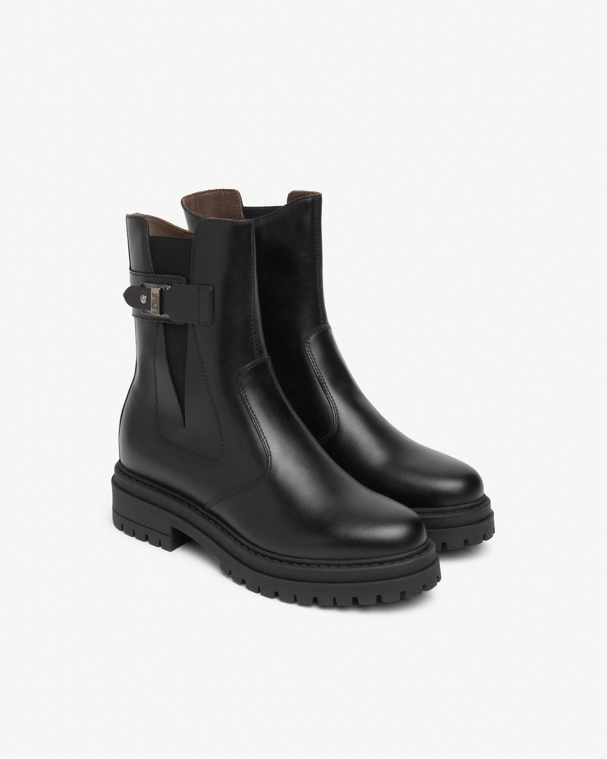 Stivaletti con fibbia nero I618020D
