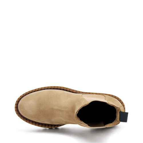 Beatles in pelle scamosciata con doppio guardolo