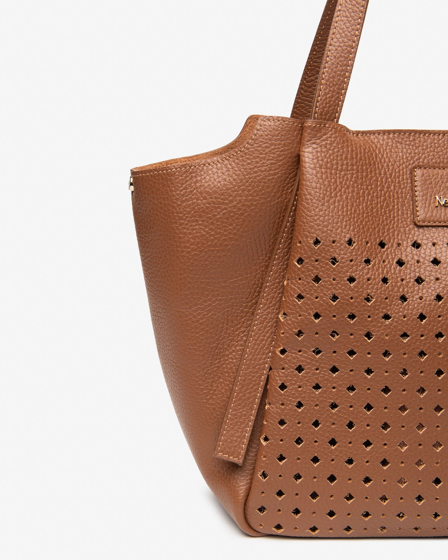 Borsa in pelle E644231D cuoio