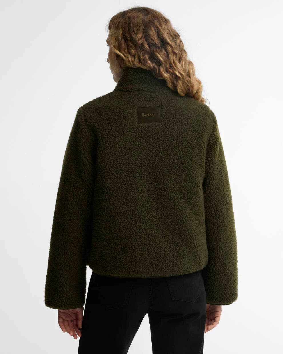 Giacca in pile Elenora olive