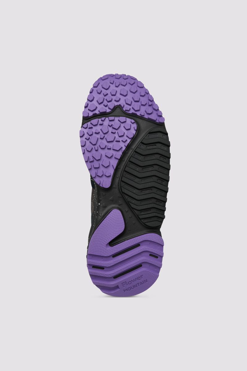 SOLIN-donna
in suede e tessuto tecnico Nero-Viola