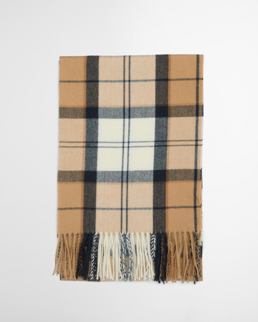 Sciarpa Stanway Hessian Navy Tartan