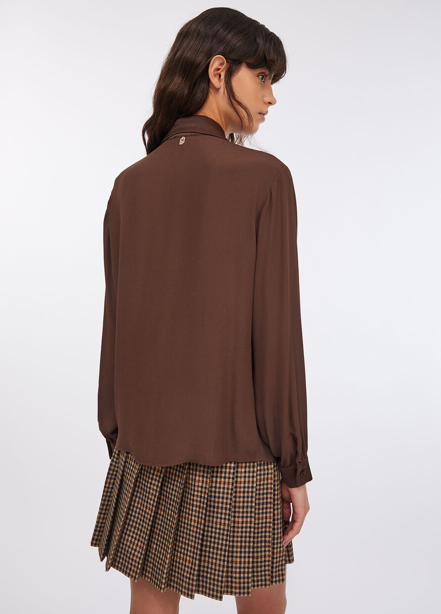 Camicia in crêpe de chine