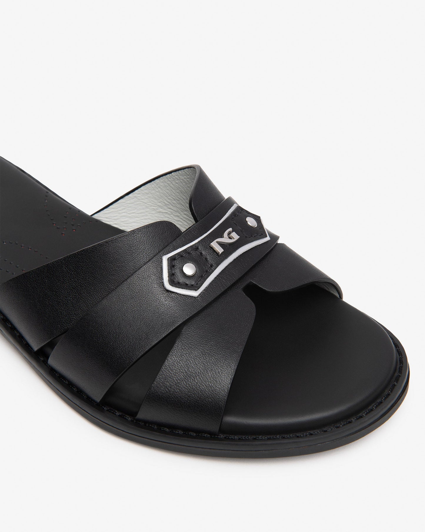 Ciabattina in pelle Nero  E615893D