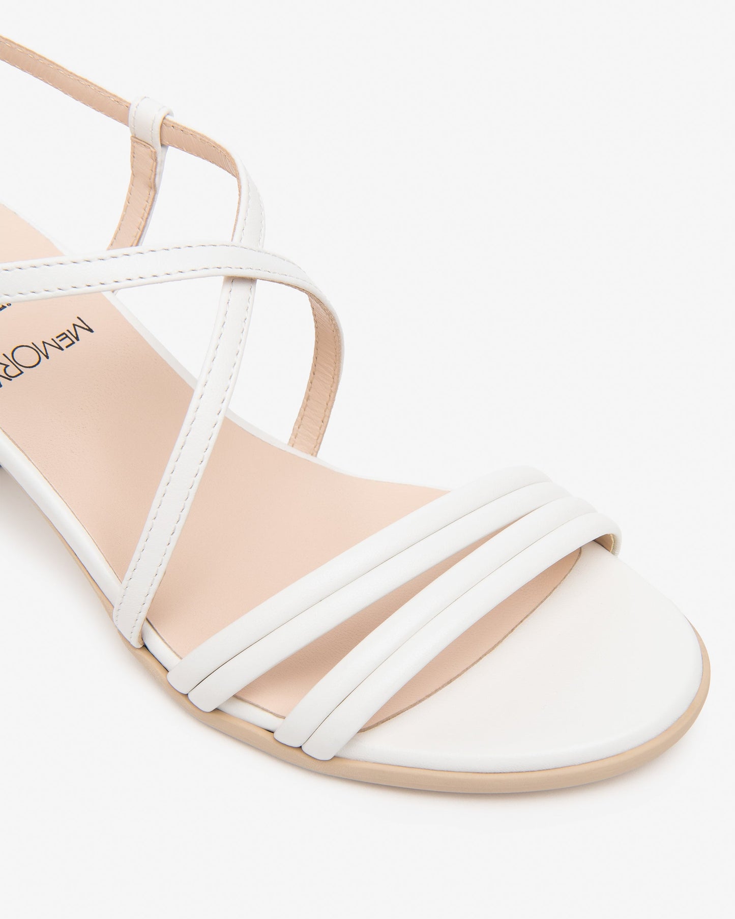 Sandali in pelle T.5cm Bianco E615740D