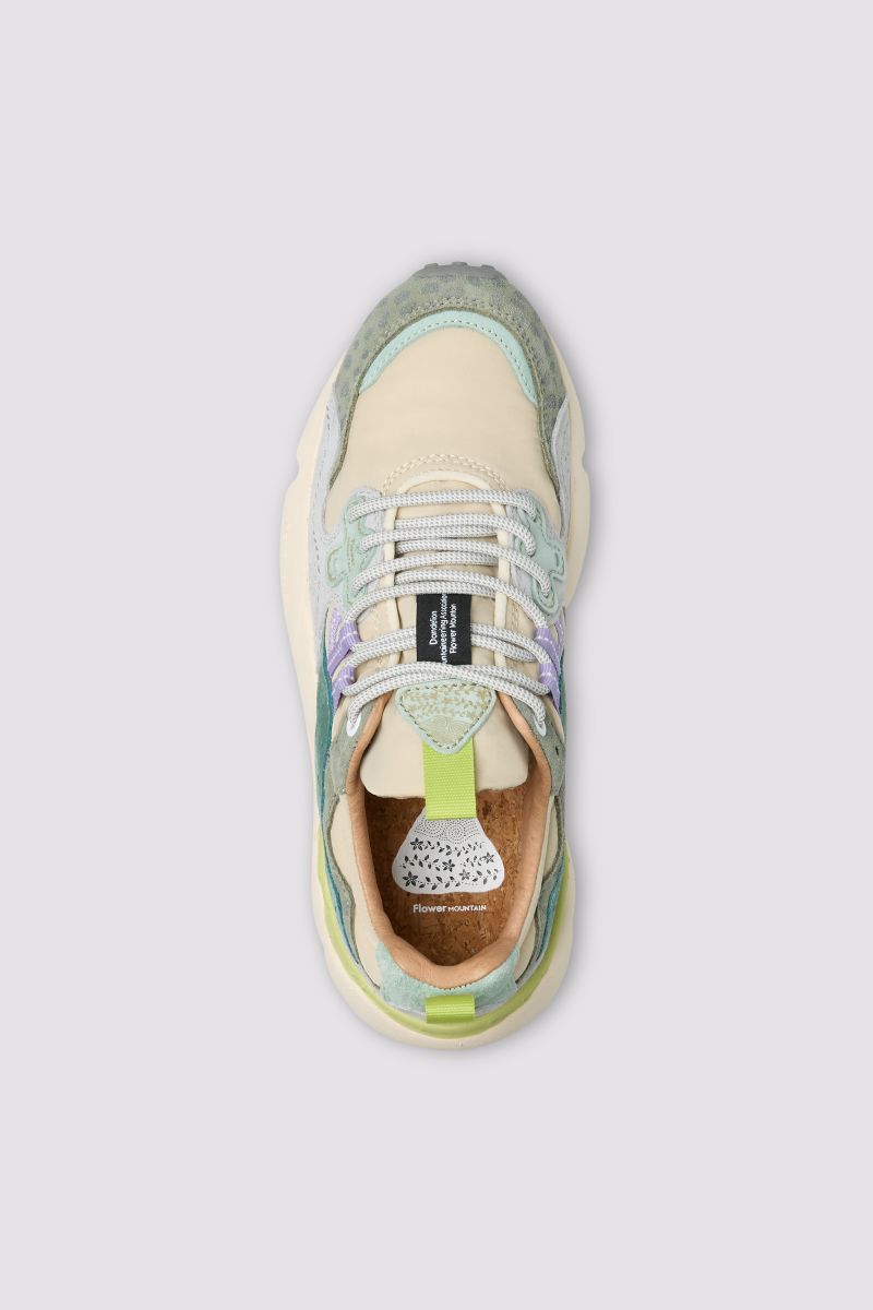 Yamano 3 donna beige/verde