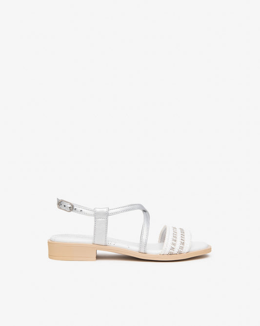 Sandali in pelle  Argento E615900D T.2,5cm