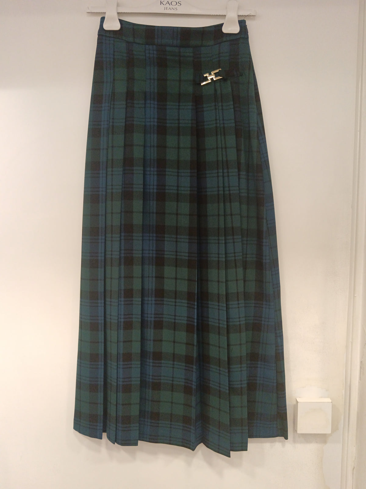 Gonna lunga  tartan Sijco015 ottanio