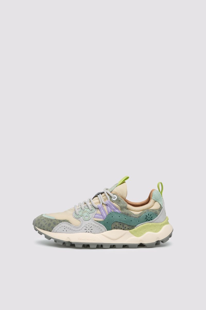 Yamano 3 donna beige/verde