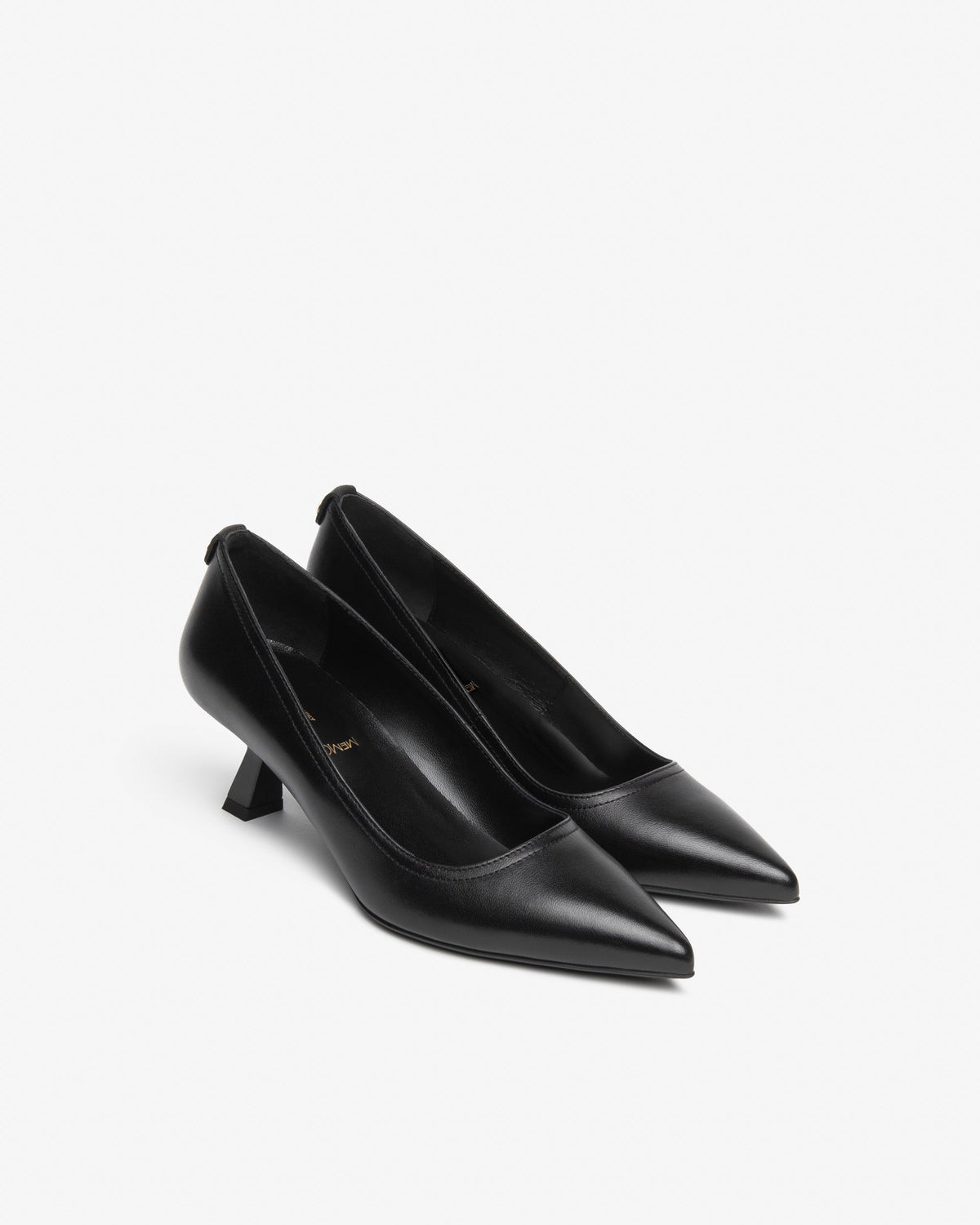 Décolleté in pelle nero I617620D