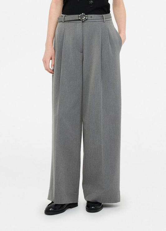 Pantaloni palazzo con cintura