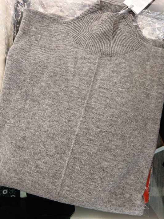 Maglia over 100% lana grigio WL540