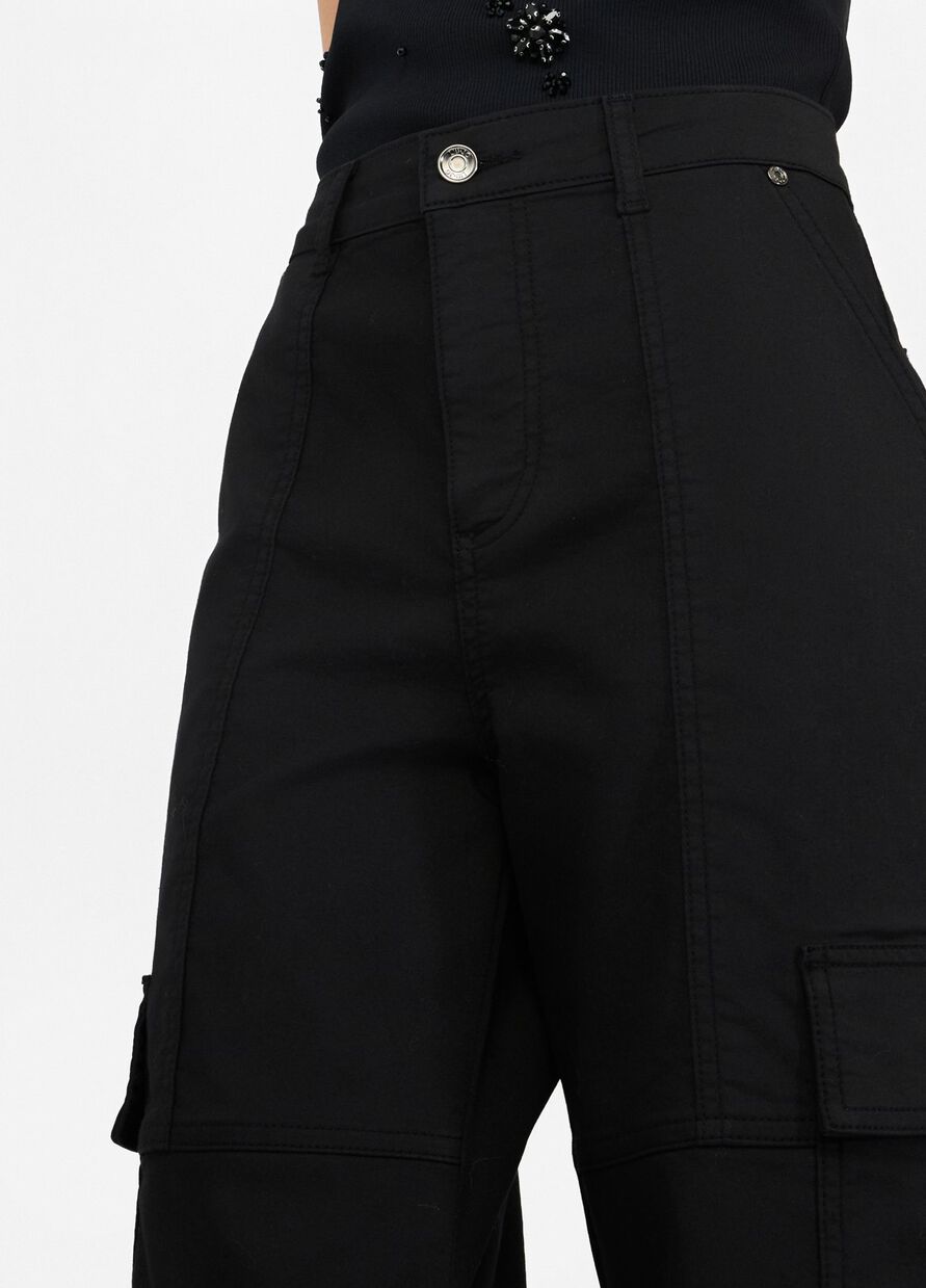 Pantaloni Cargo Nero