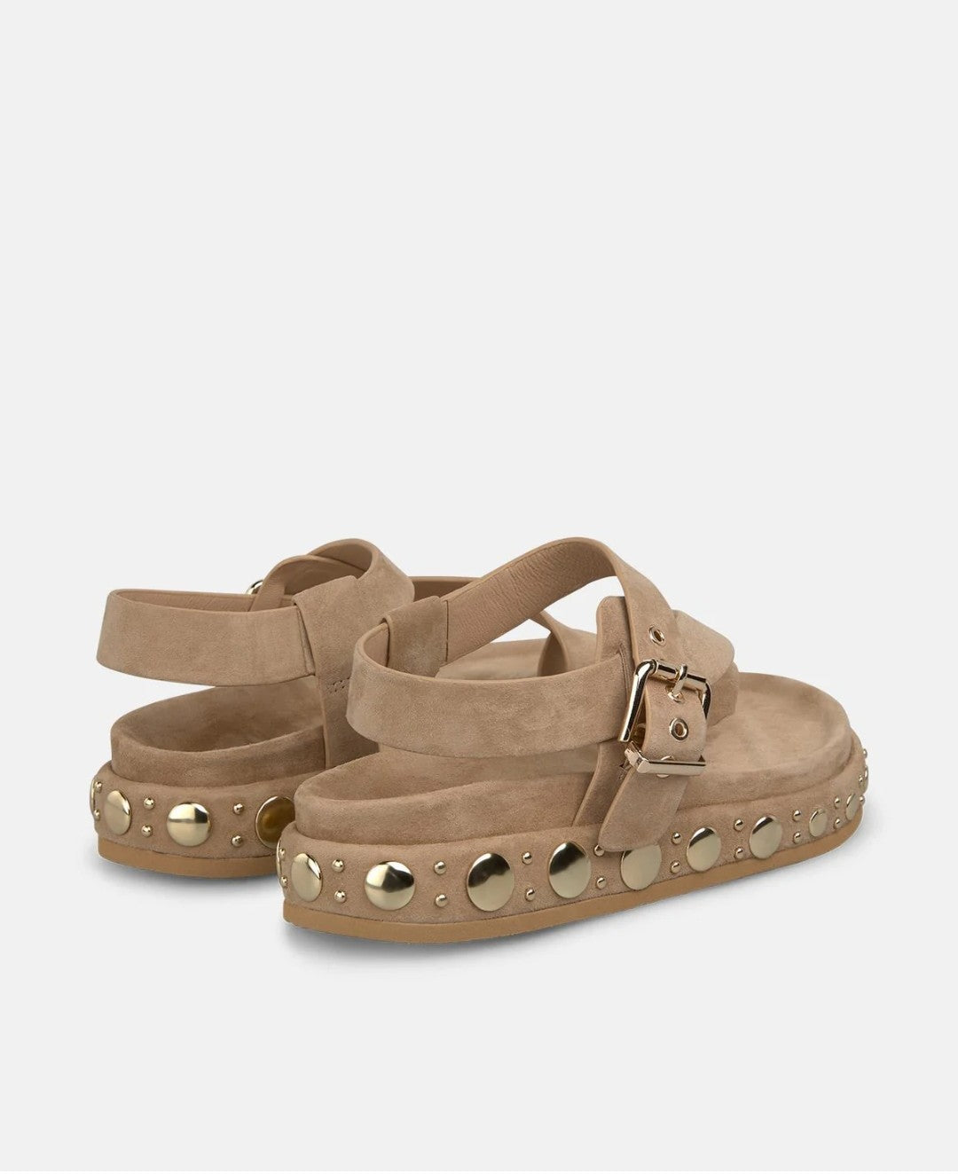 Sandali Platform con Borchie