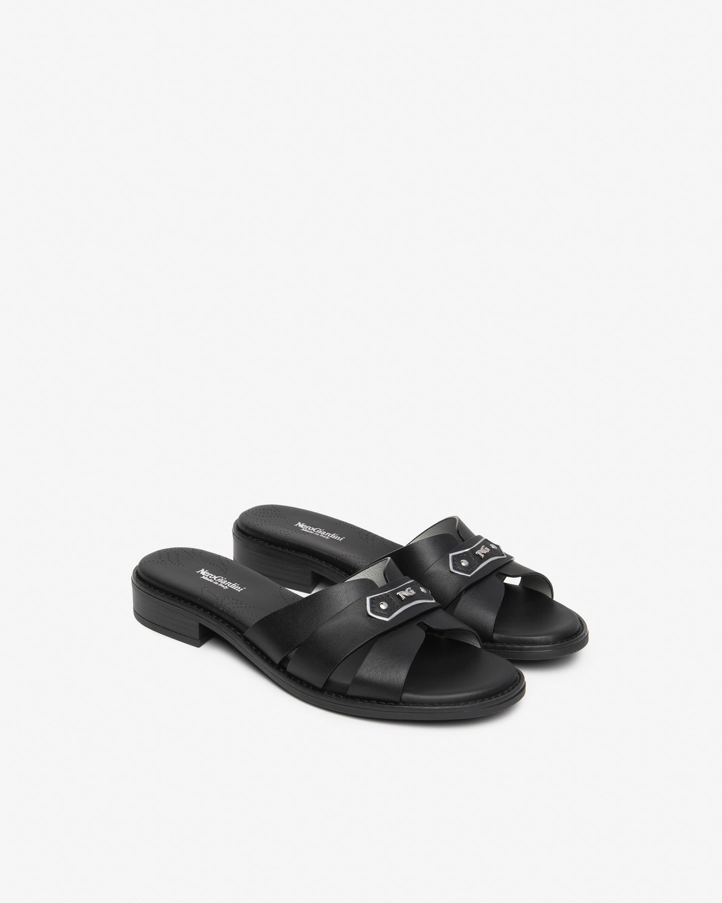 Ciabattina in pelle Nero  E615893D