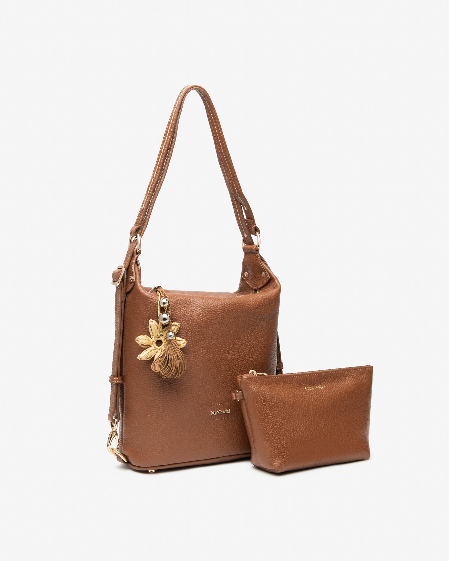 Borsa/Zaino in pelle E644142D cuoio