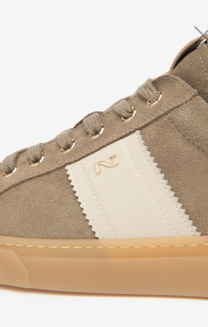 Sneaker camoscio beige