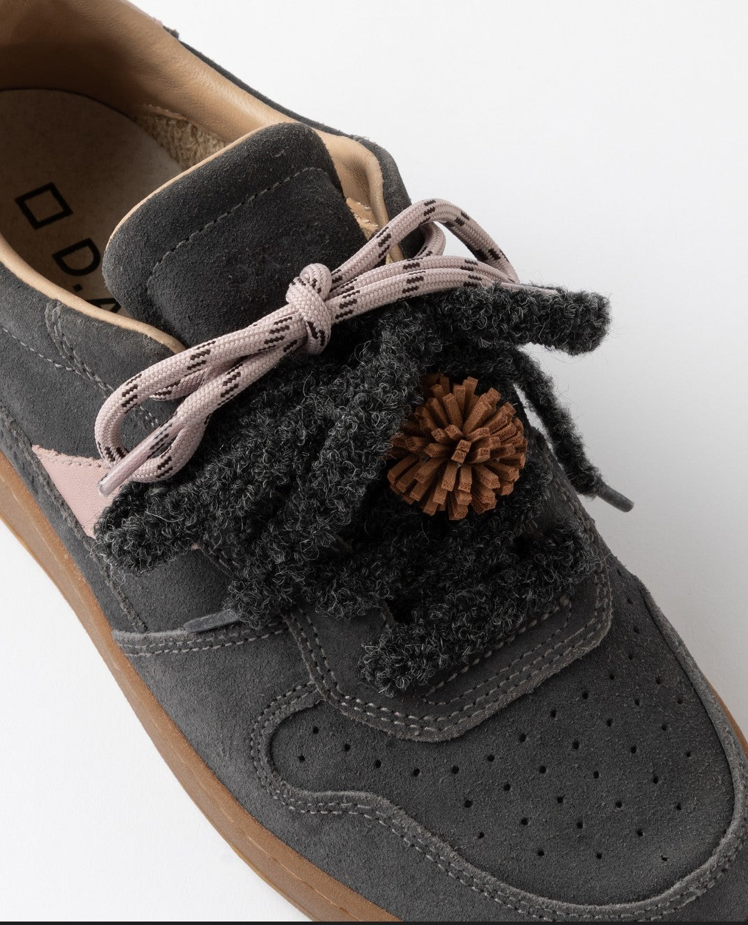 Sneakers bassa Court 2.0 in suede antracite
