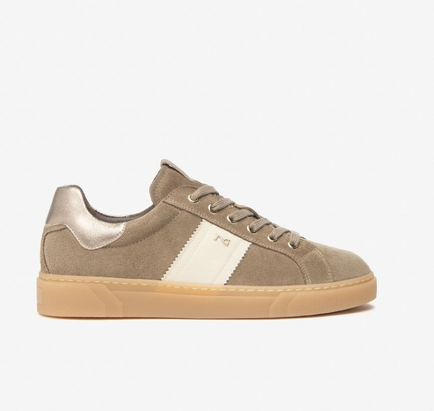 Sneaker camoscio beige