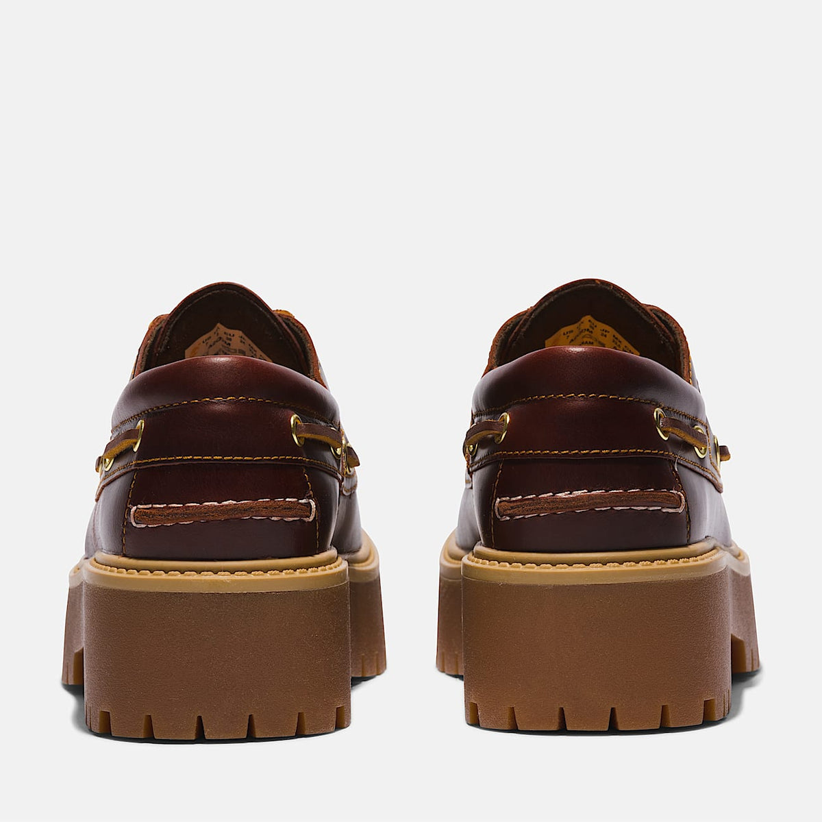 Scarpa da Barca con Plateau Stone Street marrone