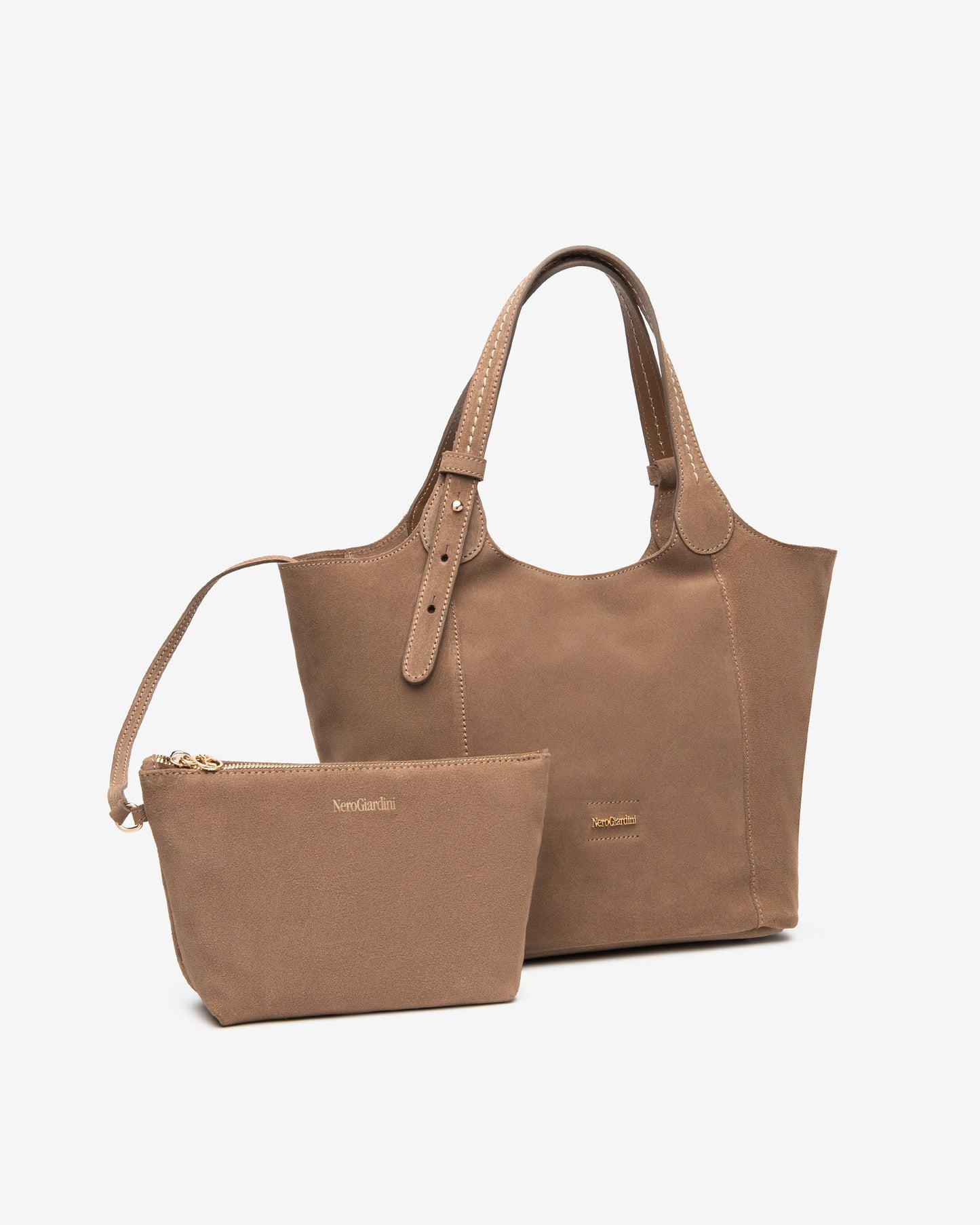 Borsa a spalla in camoscio E644145D Mou