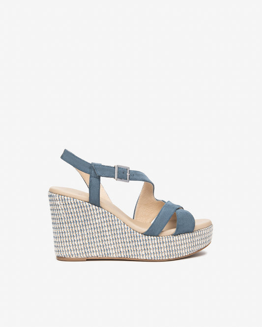 Sandali Zeppa 9cm Avio E616020D