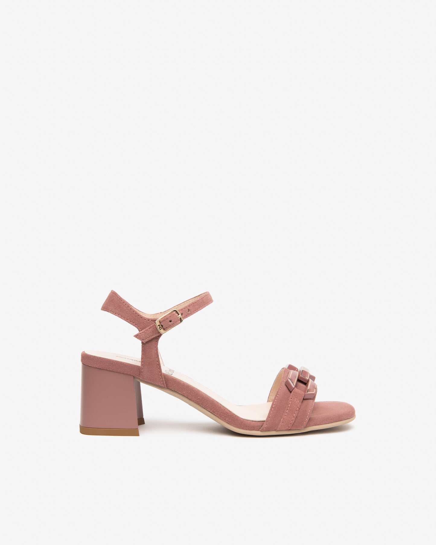 Sandali in camoscio T.5cm E615723D Rosa