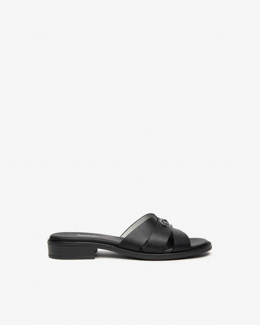 Ciabattina in pelle Nero  E615893D