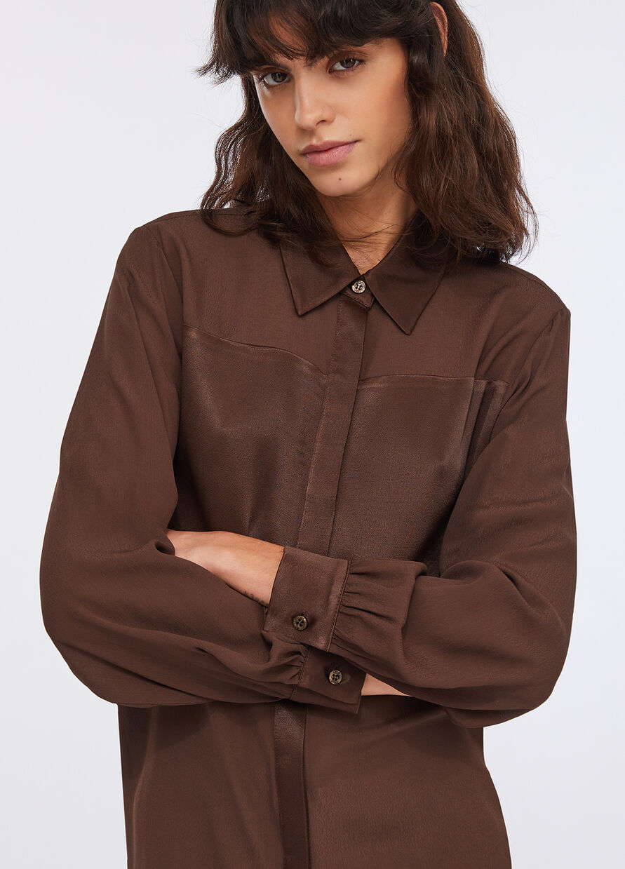 Camicia in crêpe de chine