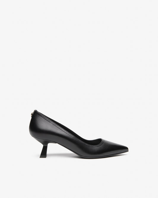 Décolleté in pelle nero I617620D