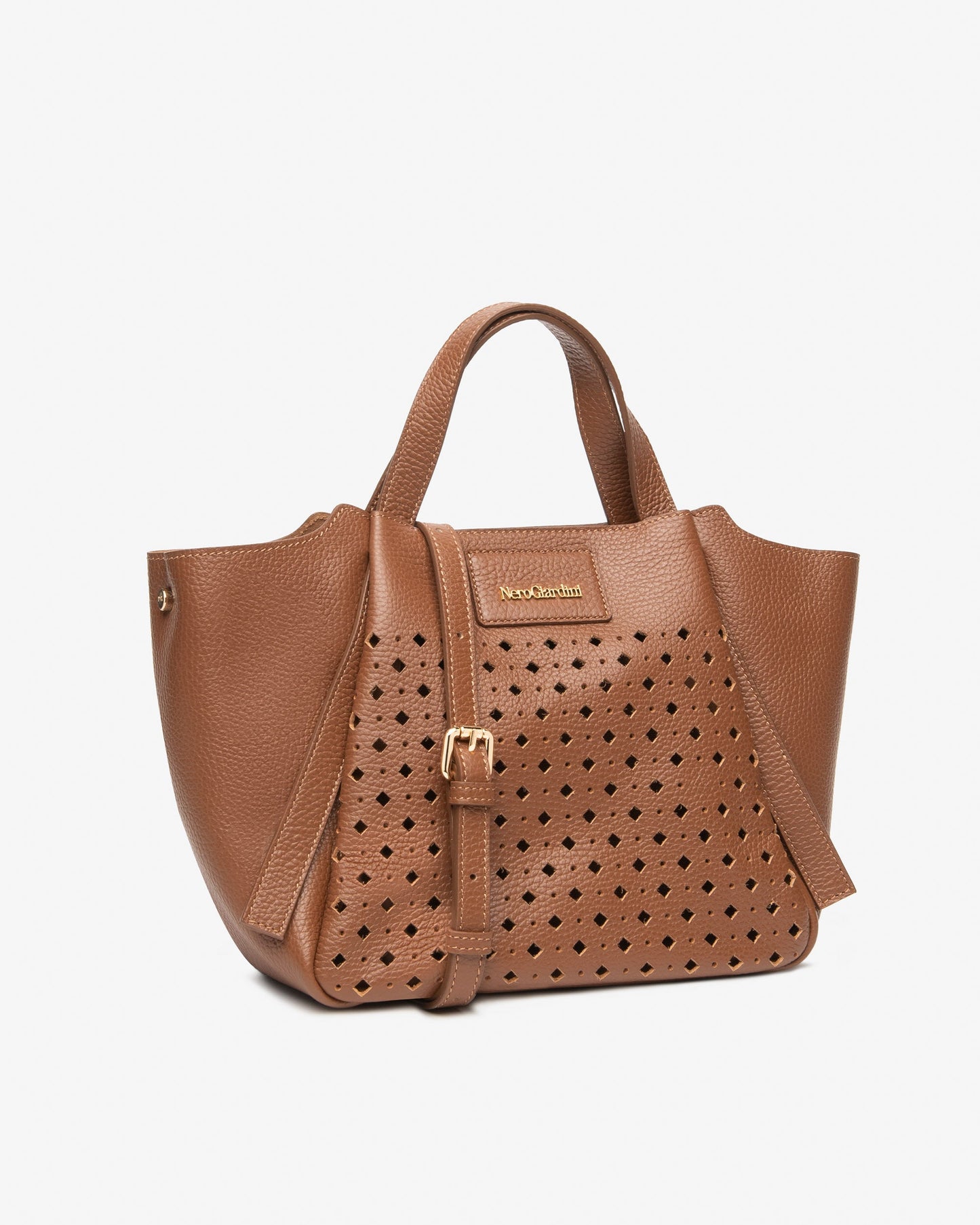 Borsa in pelle E644230D cuoio