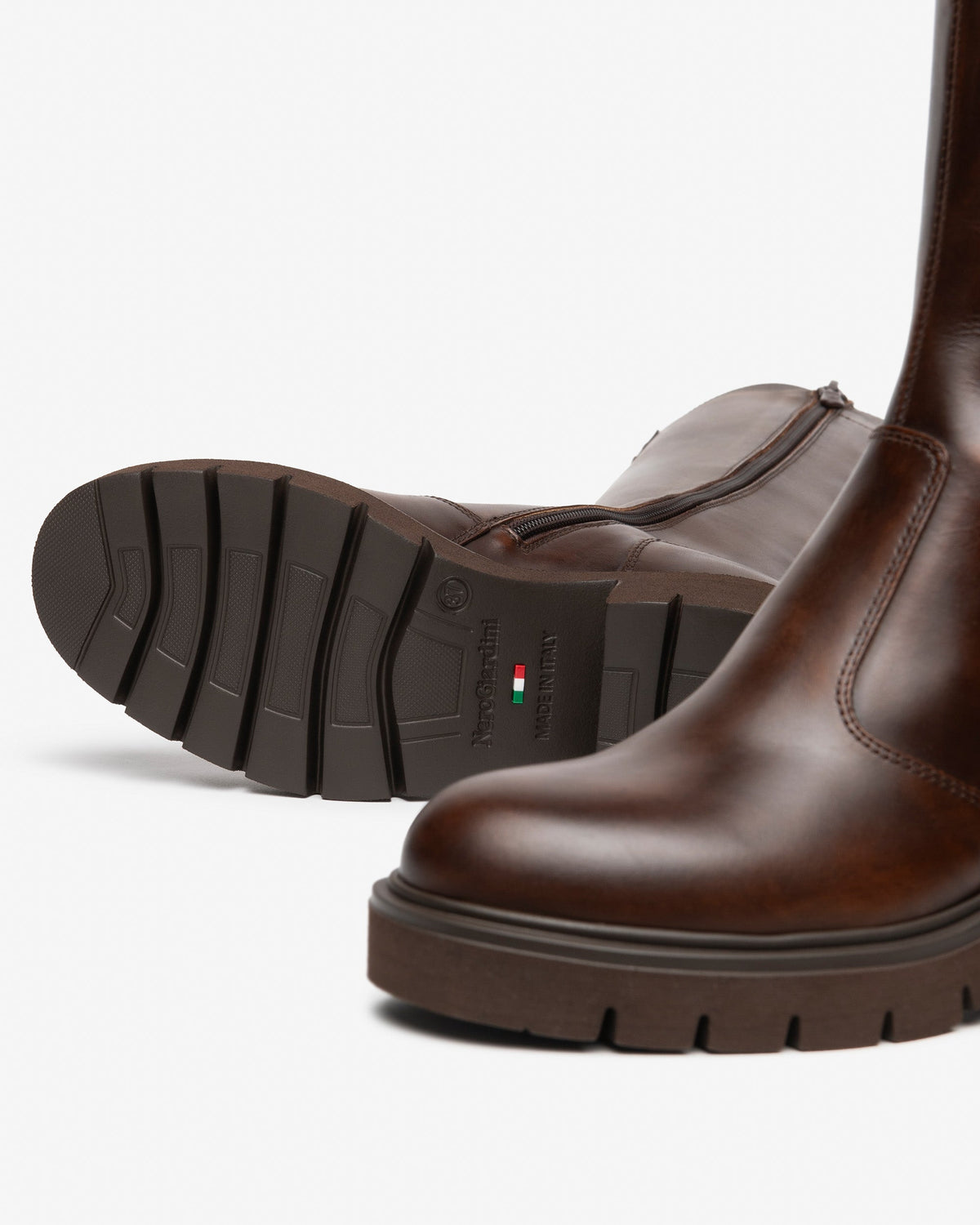 Stivali T.6 pelle marrone I618057D