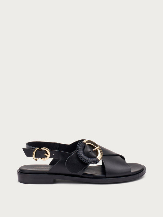 Sandali incrociati Nero