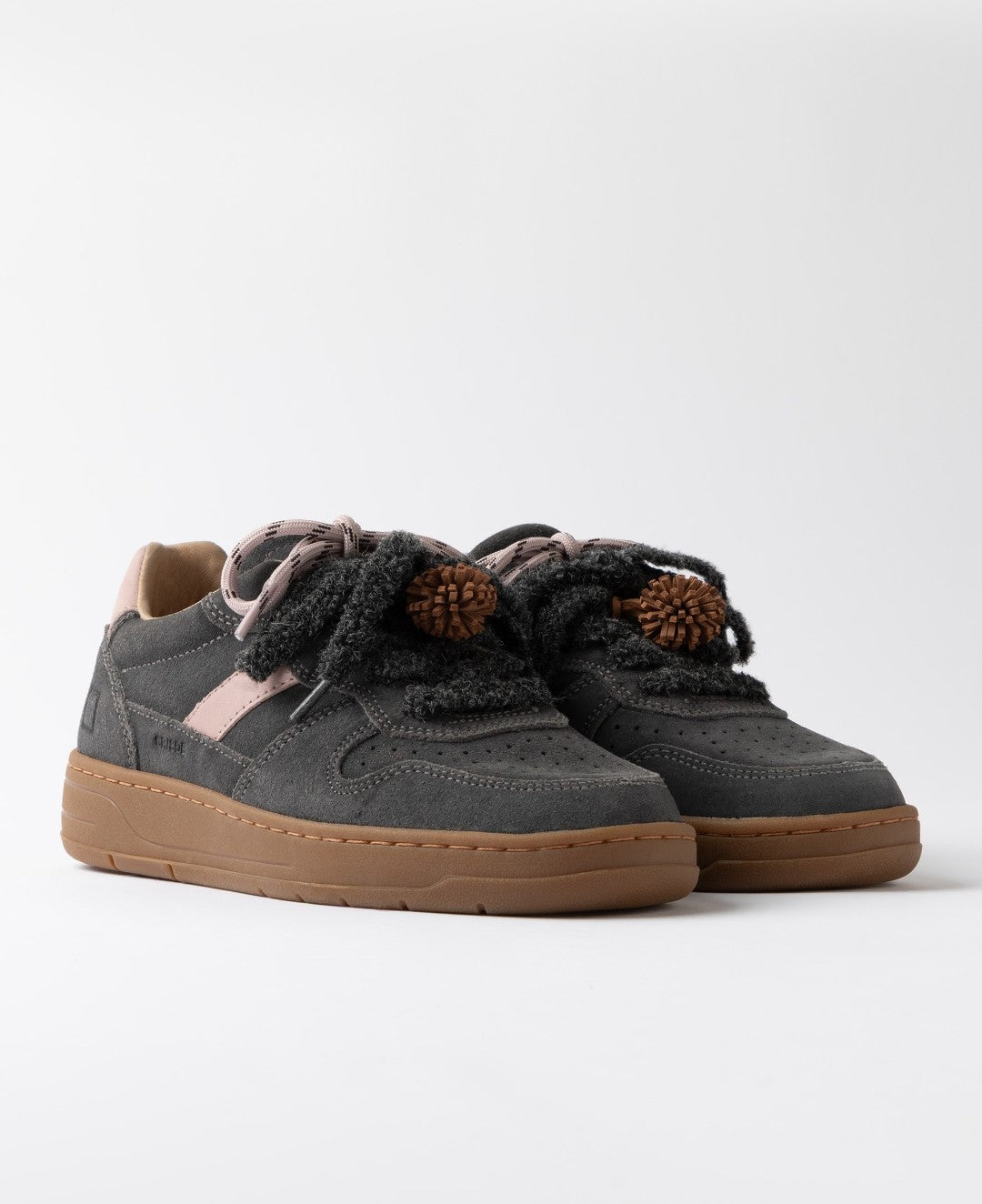 Sneakers bassa Court 2.0 in suede antracite