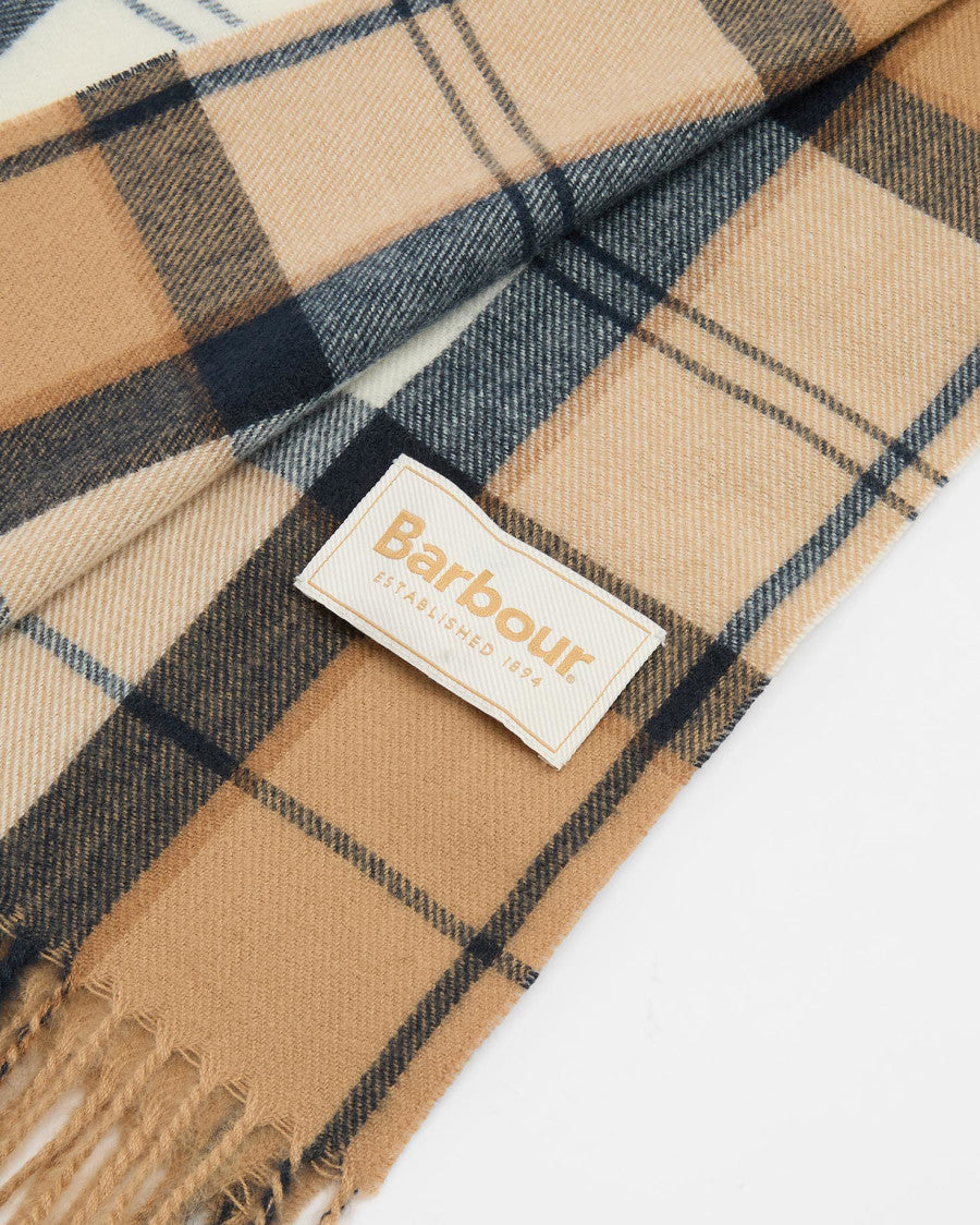 Sciarpa Stanway Hessian Navy Tartan