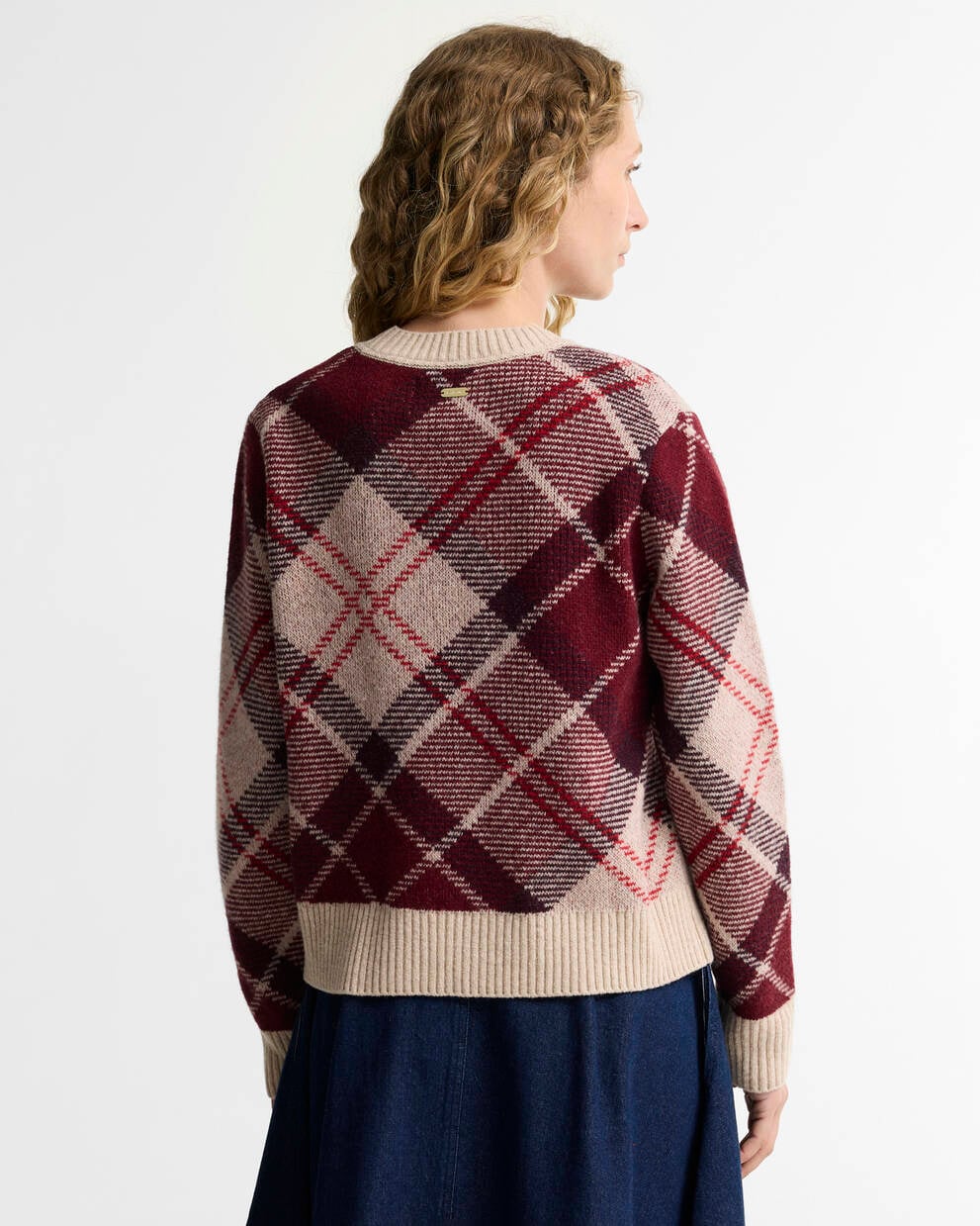 Maglione Stevie in lana tartan