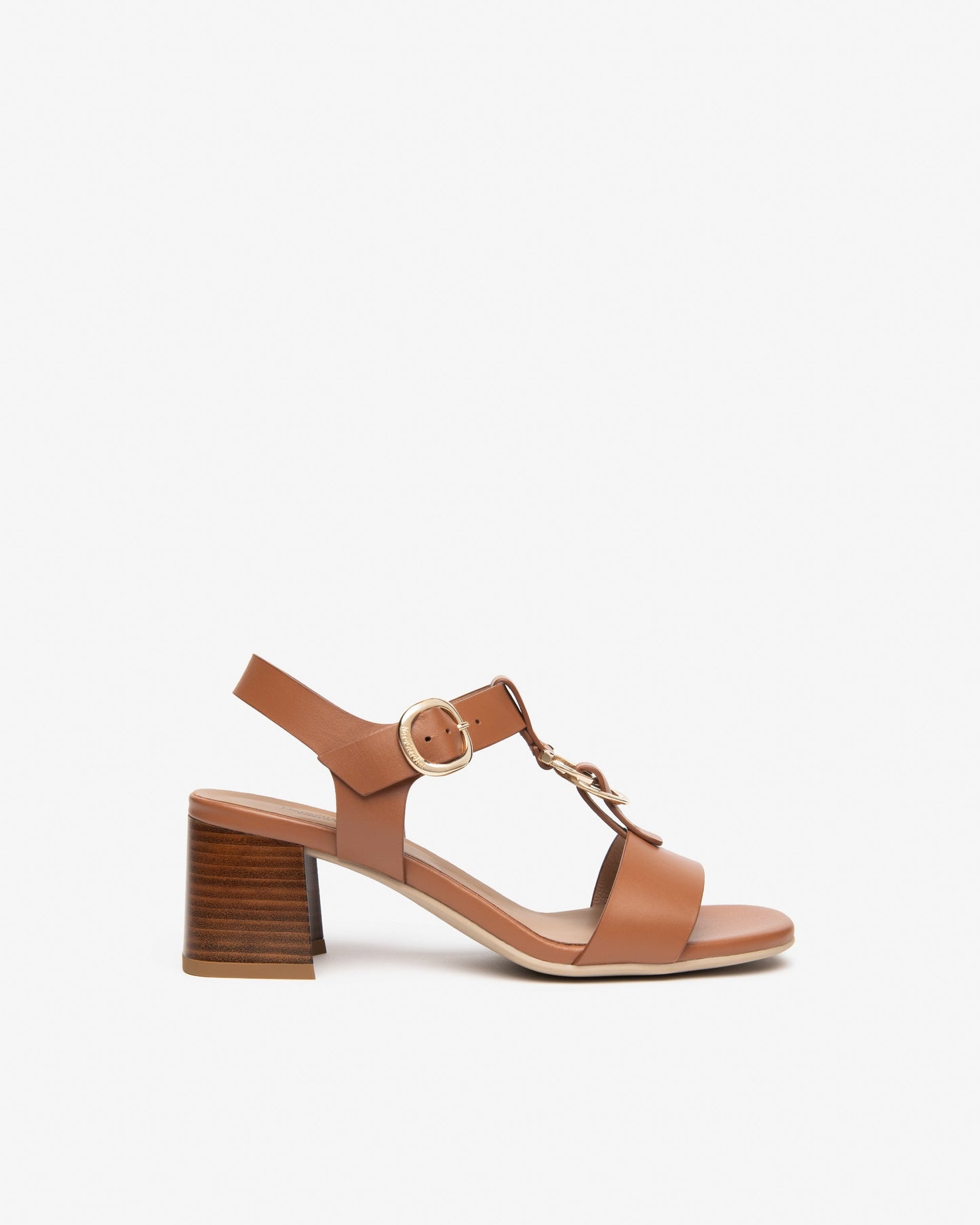 Sandali in pelle Cognac E615870D T.5,5cm