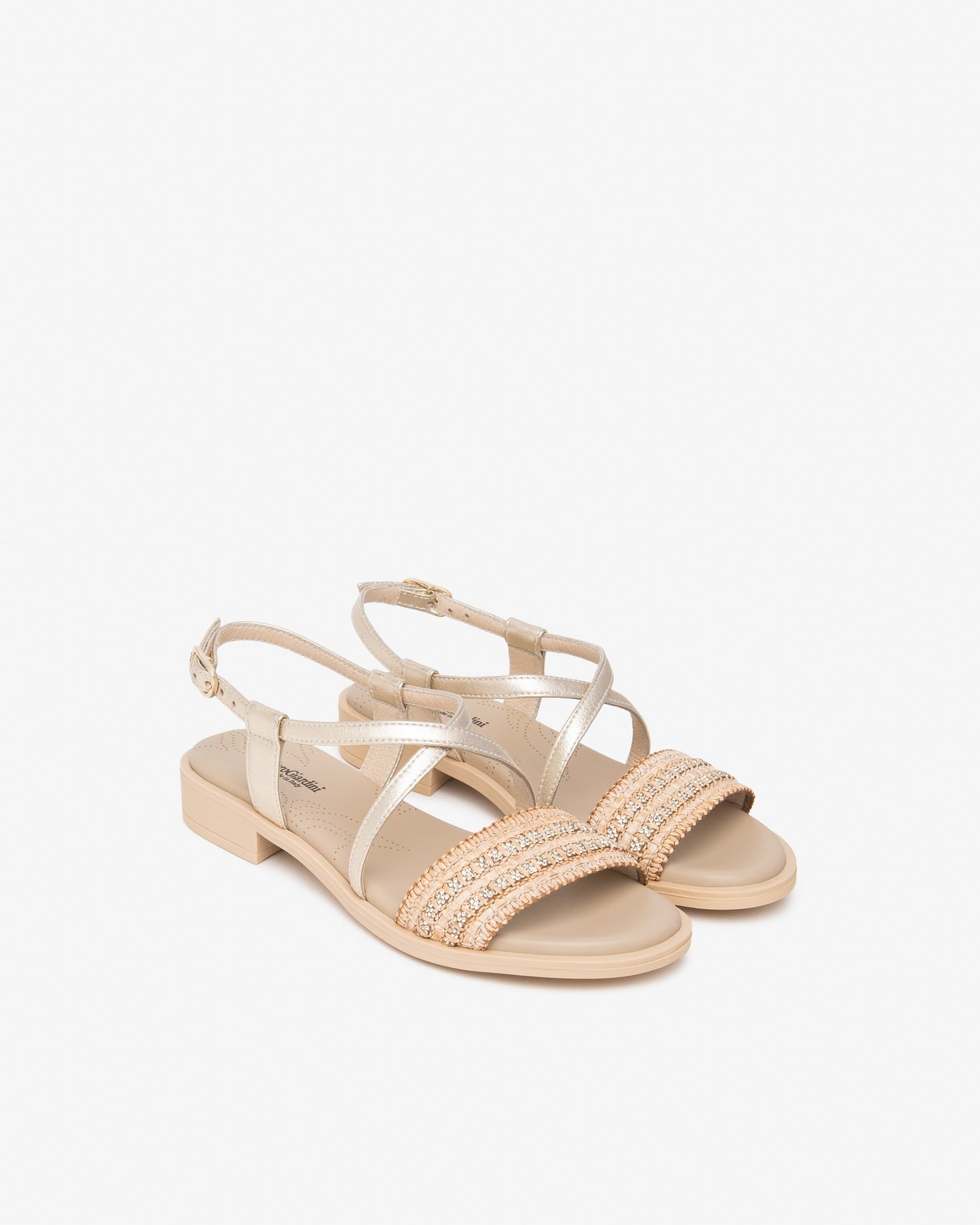 Sandali in pelle Platino E615900D T.2,5cm