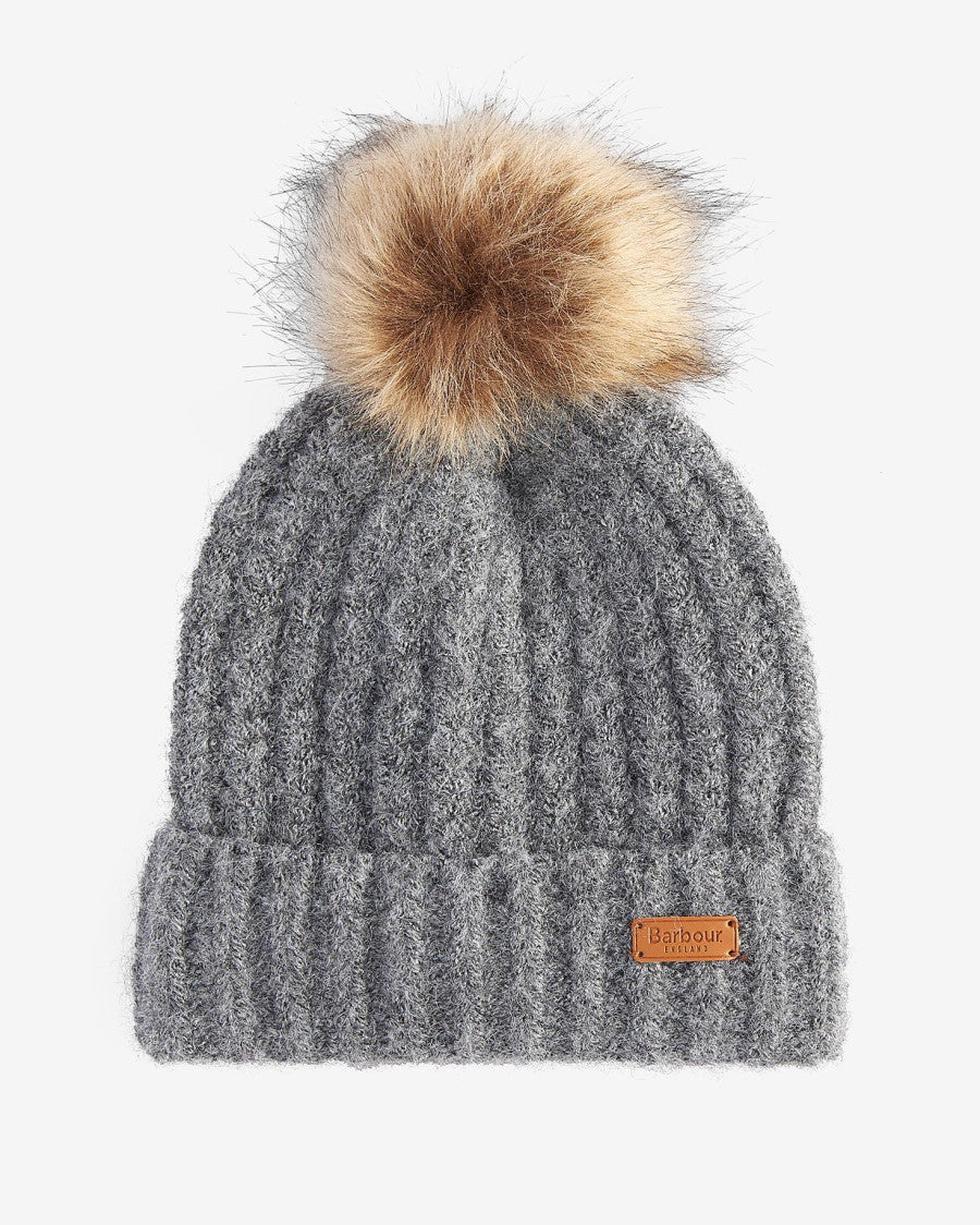 Set regalo berretto e sciarpa tartan Saltburn Grey Rose