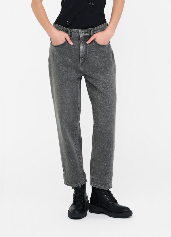 Jeans straight grigio