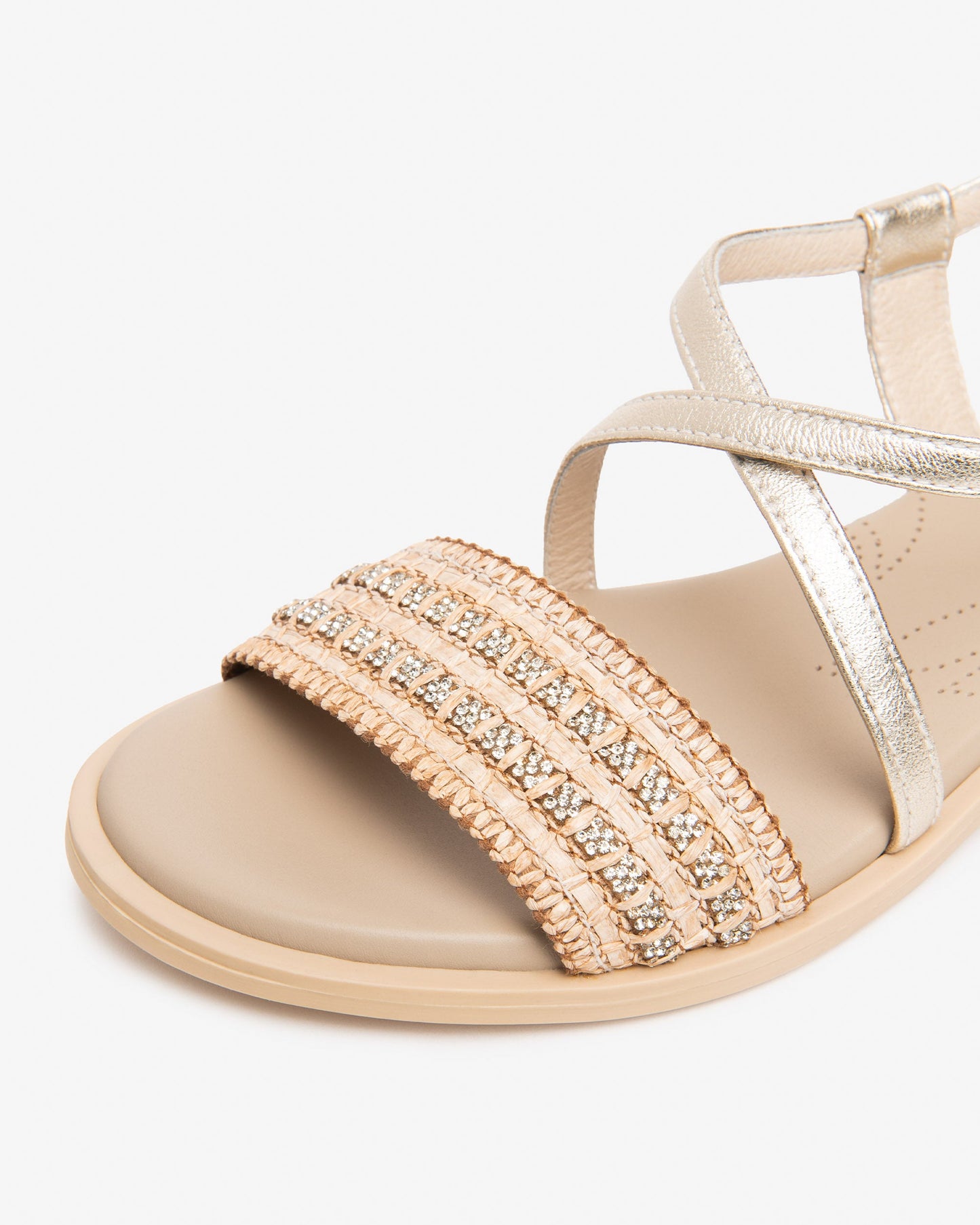 Sandali in pelle Platino E615900D T.2,5cm
