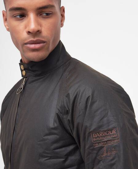 Giacca Merchant Wax Steve McQueen olive